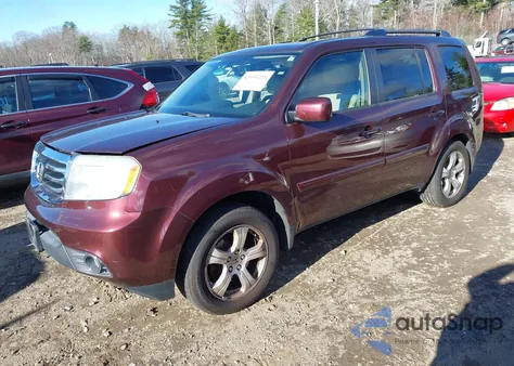 2013 Honda Pilot Ex-L from USA, damaged, VIN 5FNYF4H50DB021737